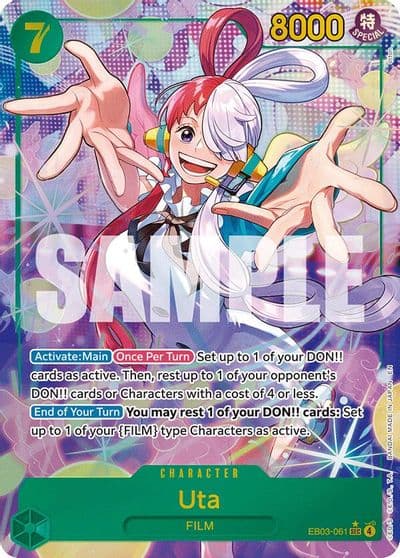 Uta 061 Alternate Art Extra Booster: One Piece Heroines Edition One Piece card