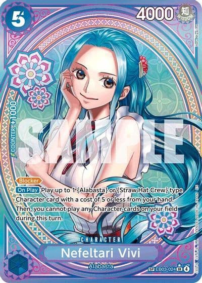 Nefeltari Vivi 024 SP Extra Booster: One Piece Heroines Edition One Piece card