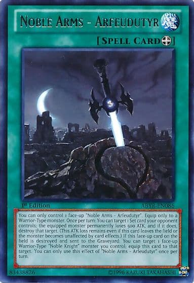 Noble Arms Arfeudutyr Abyss Rising Yu-Gi-Oh! card