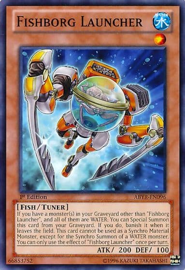 Fishborg Launcher Abyss Rising Yu-Gi-Oh! card