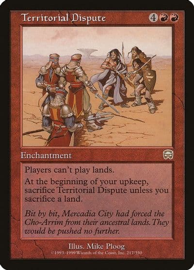 Territorial Dispute Mercadian Masques Magic card