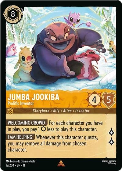 Jumba Jookiba Prolific Inventor Winterspell Lorcana card