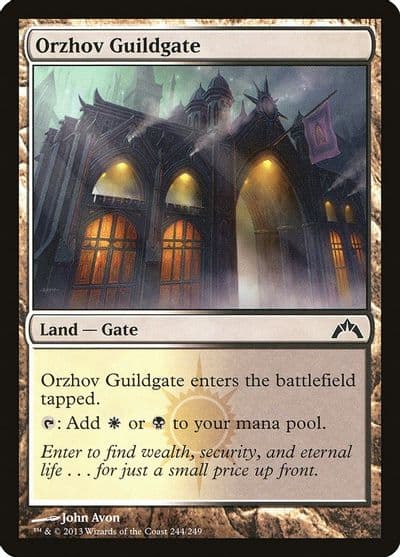 Orzhov Guildgate Gatecrash Magic card