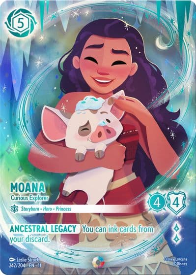 Moana Curious Explorer Iconic Winterspell Lorcana card