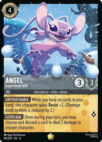 Angel Experiment 624 Winterspell Lorcana card