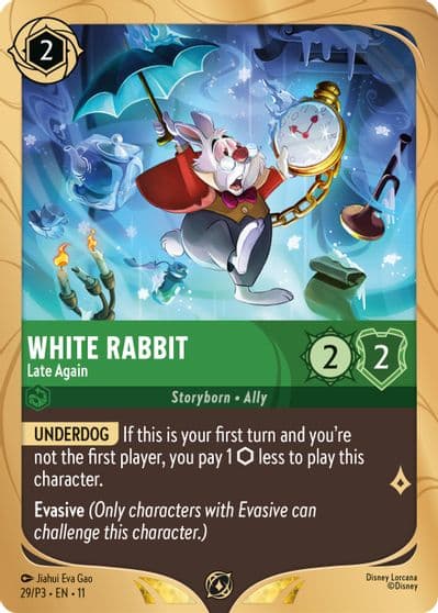 White Rabbit Late Again Disney Lorcana Promo Cards Lorcana card