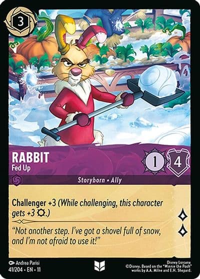 Rabbit Fed Up Winterspell Lorcana card
