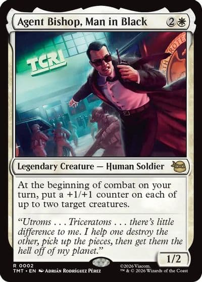 Agent Bishop Man in Black Teenage Mutant Ninja Turtles Magic card