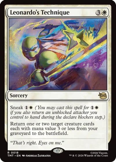 Leonardos Technique Teenage Mutant Ninja Turtles Magic card