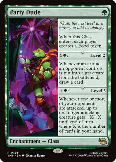 Party Dude Teenage Mutant Ninja Turtles Magic card