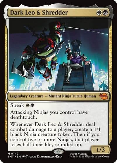 Dark Leo and Shredder Teenage Mutant Ninja Turtles Magic card