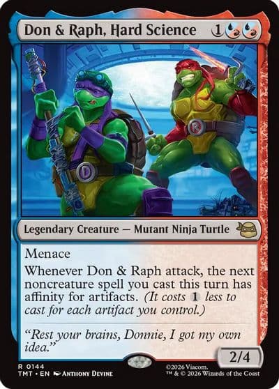 Don and Raph Hard Science Teenage Mutant Ninja Turtles Magic card