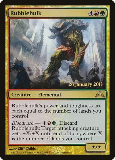 Rubblehulk Prerelease Cards Magic card