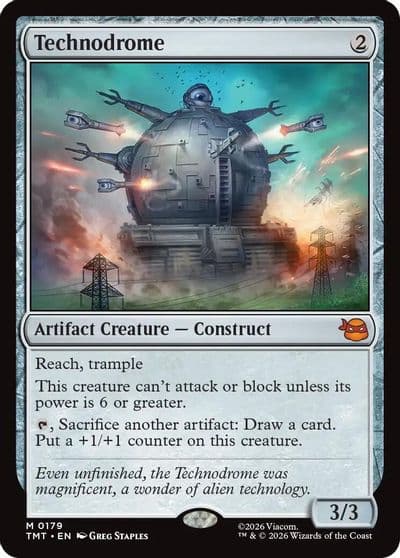 Technodrome Teenage Mutant Ninja Turtles Magic card