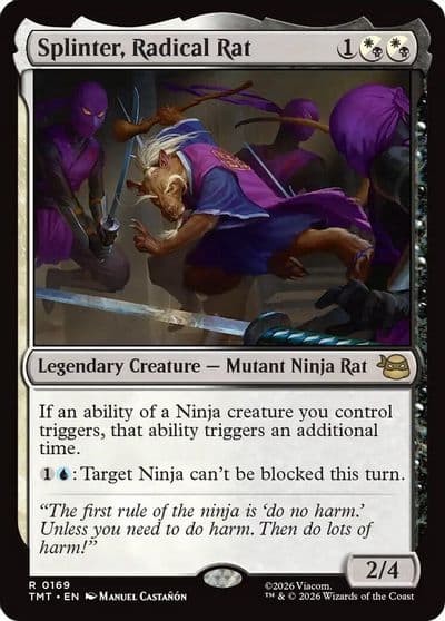 Splinter Radical Rat Teenage Mutant Ninja Turtles Magic card