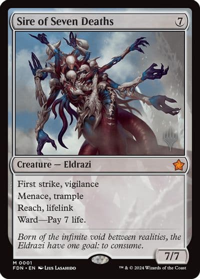 Sire of Seven Deaths Promo Pack: Lorwyn Eclipsed Magic card