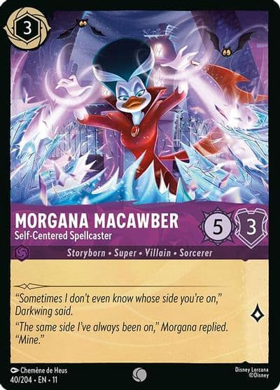 Morgana Macawber Self Centered Spellcaster Winterspell Lorcana card