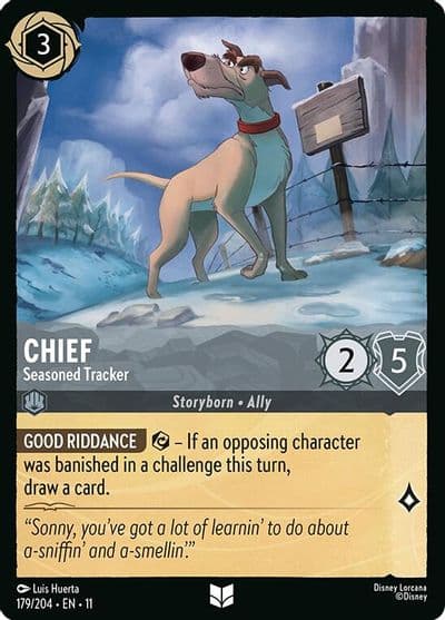 Chief Seasoned Tracker Winterspell Lorcana card