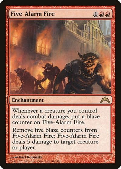Five Alarm Fire Gatecrash Magic card