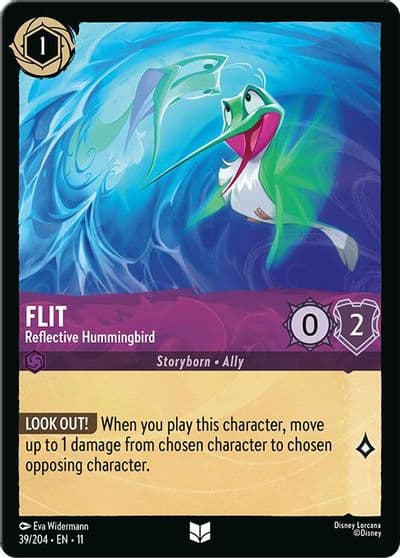 Flit Reflective Hummingbird Winterspell Lorcana card