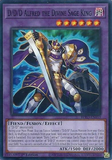 D D D Alfred the Divine Sage King Burst Protocol Yu-Gi-Oh! card