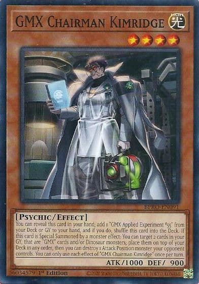 GMX Chairman Kimridge Burst Protocol Yu-Gi-Oh! card