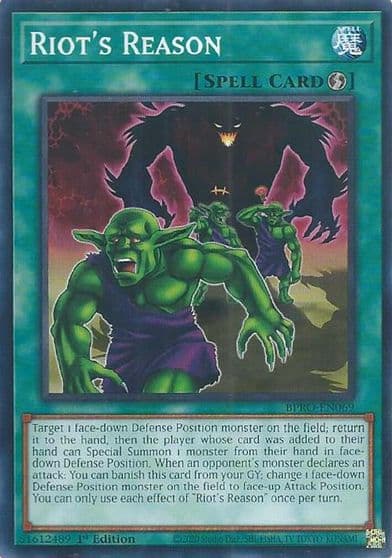 Riots Reason Burst Protocol Yu-Gi-Oh! card