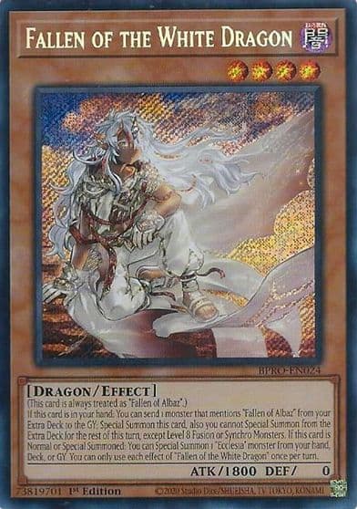 Fallen of the White Dragon Burst Protocol Yu-Gi-Oh! card