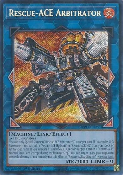 Rescue ACE Arbitrator Burst Protocol Yu-Gi-Oh! card