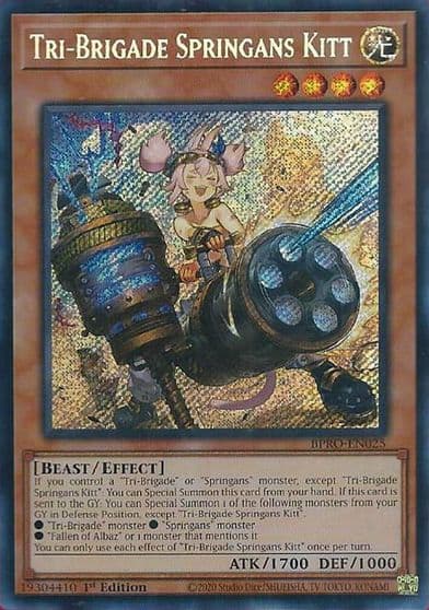 Tri Brigade Springans Kitt Burst Protocol Yu-Gi-Oh! card