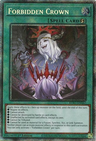 Forbidden Crown Starlight Rare Burst Protocol Yu-Gi-Oh! card