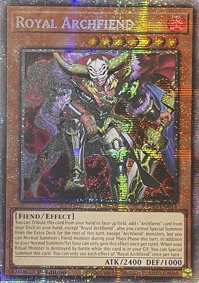 Royal Archfiend Starlight Rare Burst Protocol Yu-Gi-Oh! card