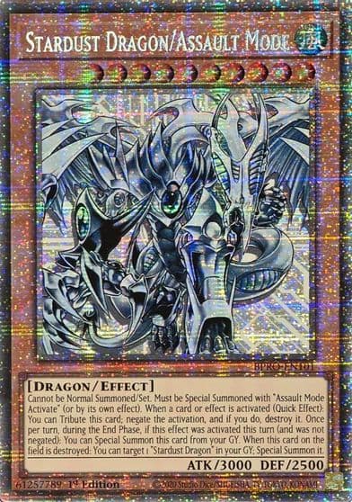 Stardust Dragon Assault Mode Starlight Rare Burst Protocol Yu-Gi-Oh! card