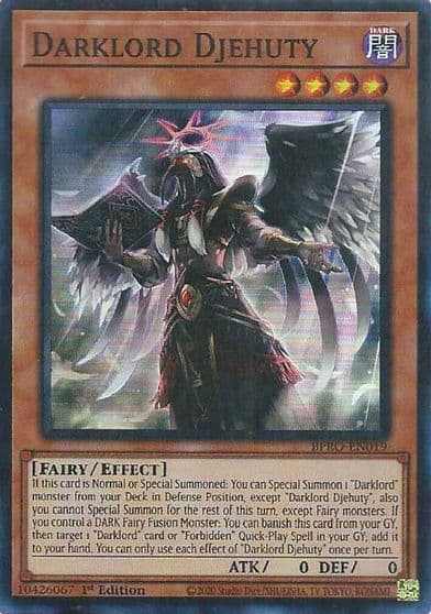 Darklord Djehuty Burst Protocol Yu-Gi-Oh! card