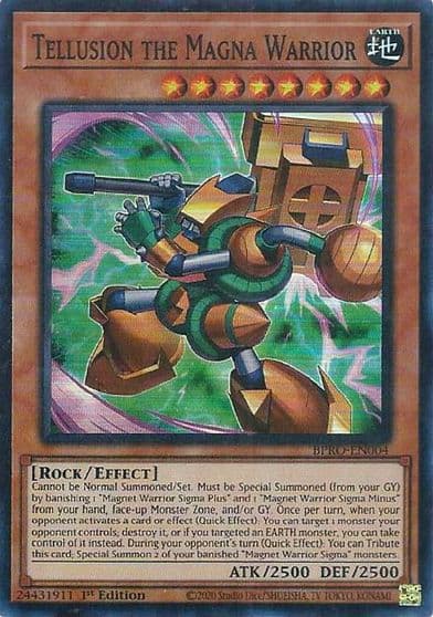 Tellusion the Magna Warrior Burst Protocol Yu-Gi-Oh! card