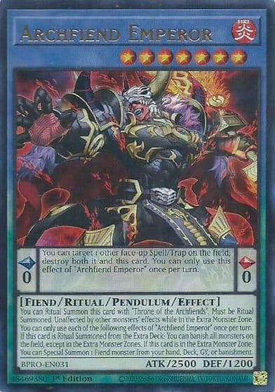 Archfiend Emperor Burst Protocol Yu-Gi-Oh! card