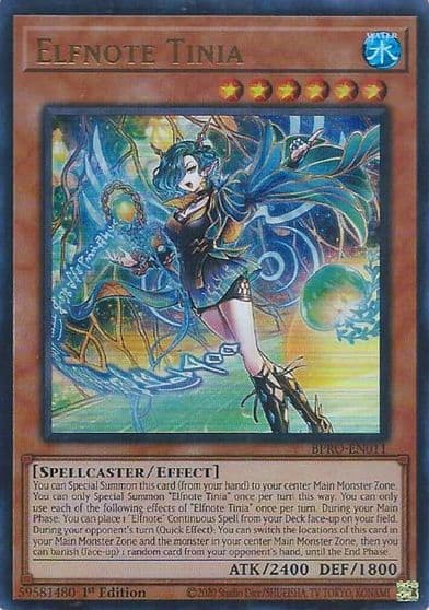 Elfnote Tinia Burst Protocol Yu-Gi-Oh! card