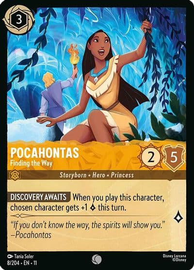 Pocahontas Finding the Way Winterspell Lorcana card