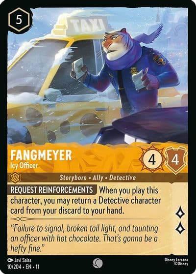 Fangmeyer Icy Officer Winterspell Lorcana card
