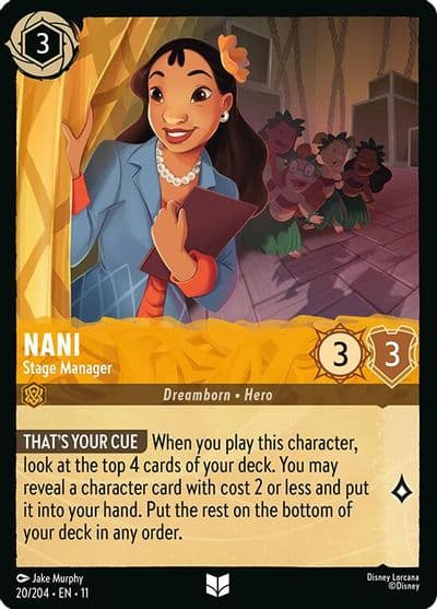 Nani Stage Manager Winterspell Lorcana card