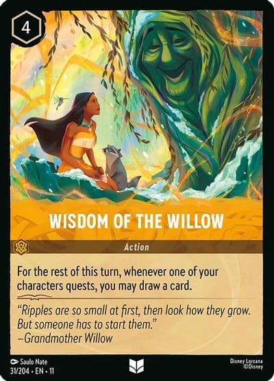 Wisdom of the Willow Winterspell Lorcana card