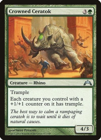 Crowned Ceratok Gatecrash Magic card