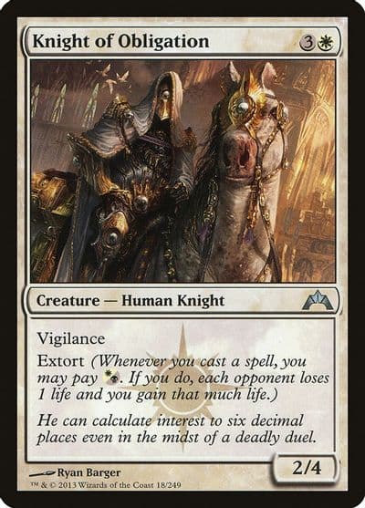 Knight of Obligation Gatecrash Magic card