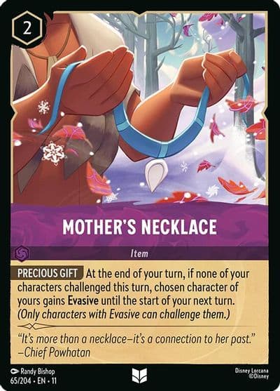 Mothers Necklace Winterspell Lorcana card