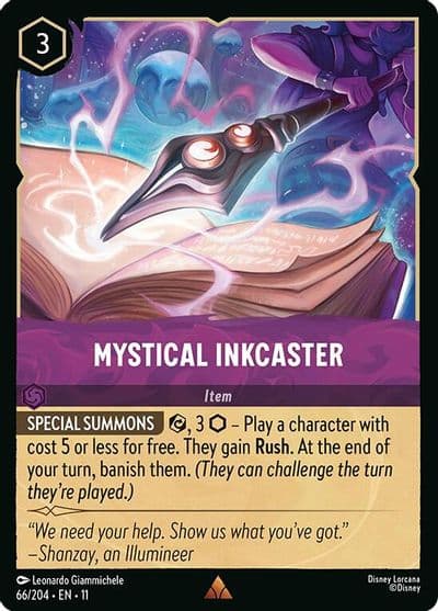 Mystical Inkcaster Winterspell Lorcana card