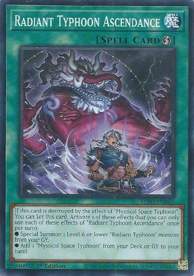 Radiant Typhoon Ascendance Burst Protocol Yu-Gi-Oh! card