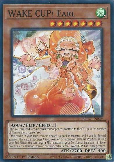 WAKE CUP Earl Burst Protocol Yu-Gi-Oh! card