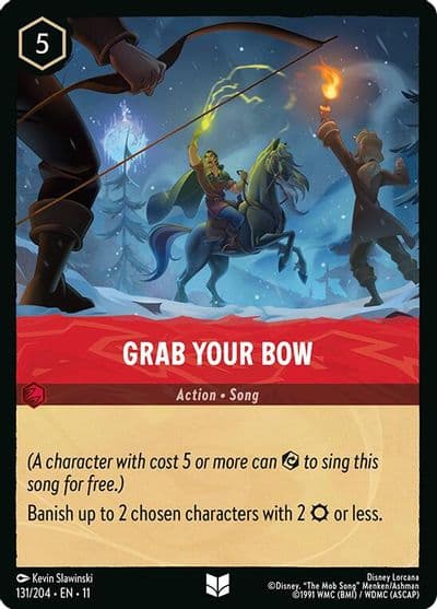 Grab Your Bow Winterspell Lorcana card
