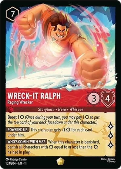 Wreck It Ralph Raging Wrecker Winterspell Lorcana card