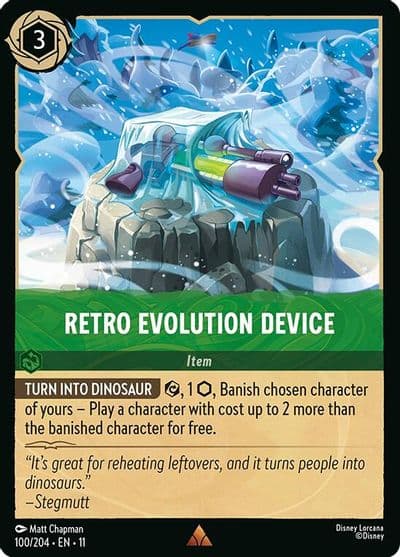 Retro Evolution Device Winterspell Lorcana card